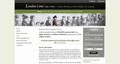 Desktop Screenshot of londonlives.org