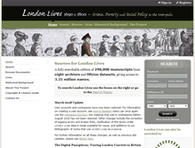 Tablet Screenshot of londonlives.org